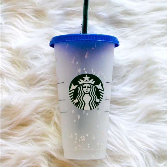 Starbucks Color Changing Cold Cup and Straw